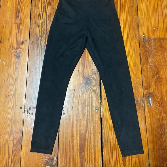 Intro Love the Fit Faux Suede Leggings Size S Black High Rise Tummy Control Fall - Picture 5 of 11
